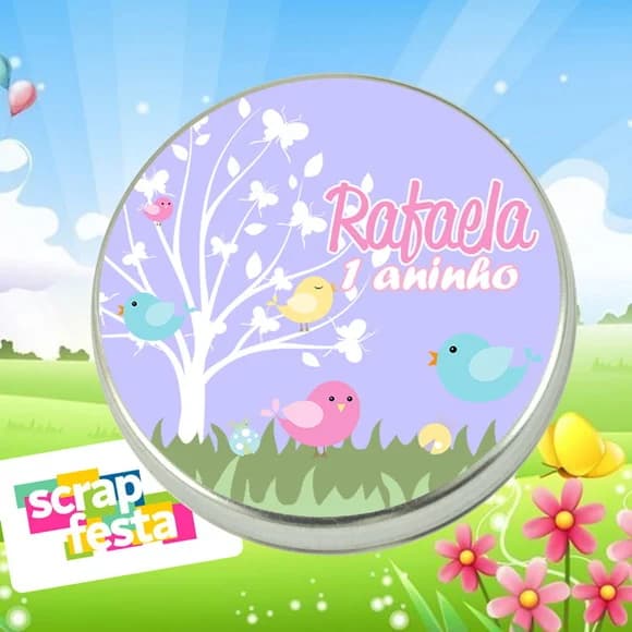 Latinhas Personalizadas Jardim Encantado