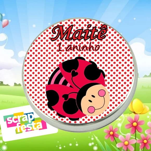 Latinhas Personalizadas Jardim Encantado Joaninha