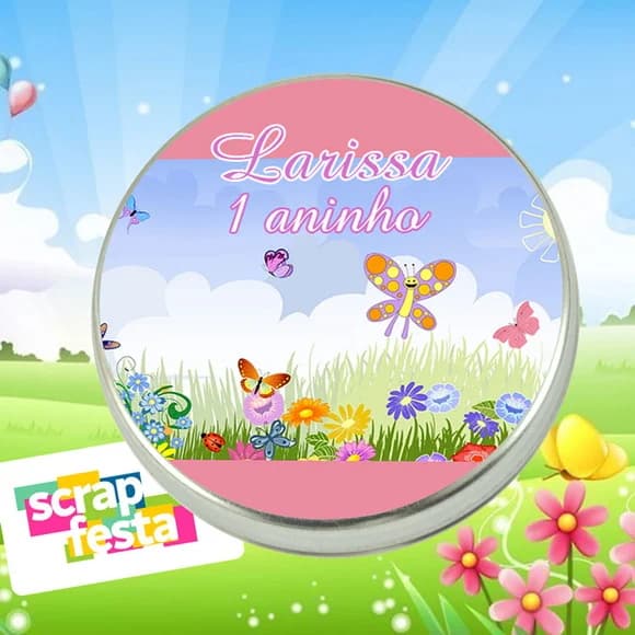 Latinhas Personalizadas Jardim Encantado