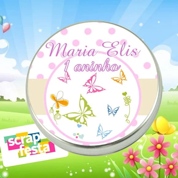 Latinhas Personalizadas Jardim Encantado