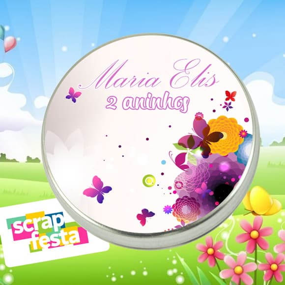 Latinhas Personalizadas Jardim Encantado