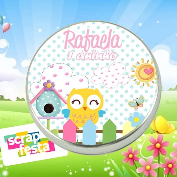 Latinhas Personalizadas Jardim Encantado