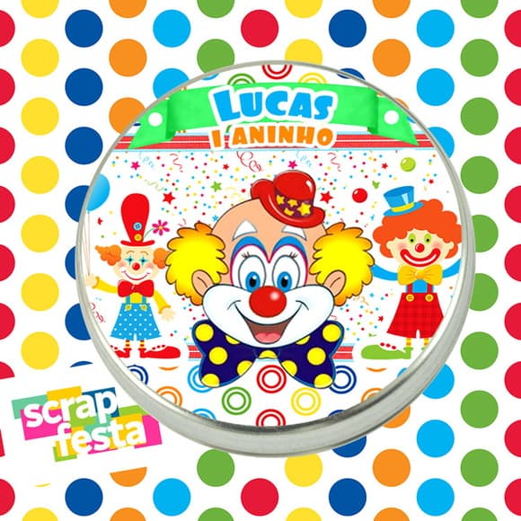 Latinhas Personalizadas Festa Circo