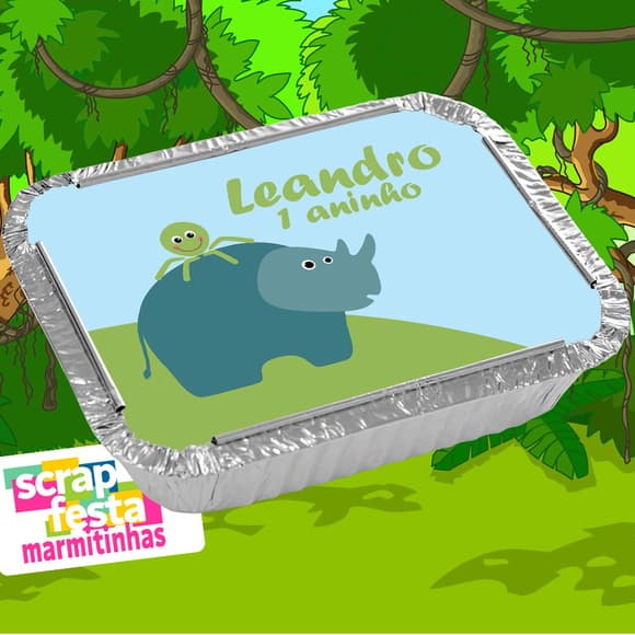 Marmitinha Personalizada Festa Safari