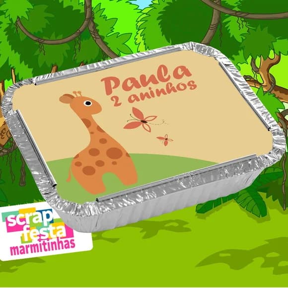 Marmitinha Personalizada Festa Safari