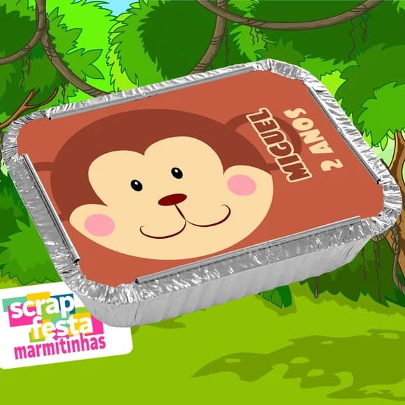 Marmitinha Personalizada Festa Safari