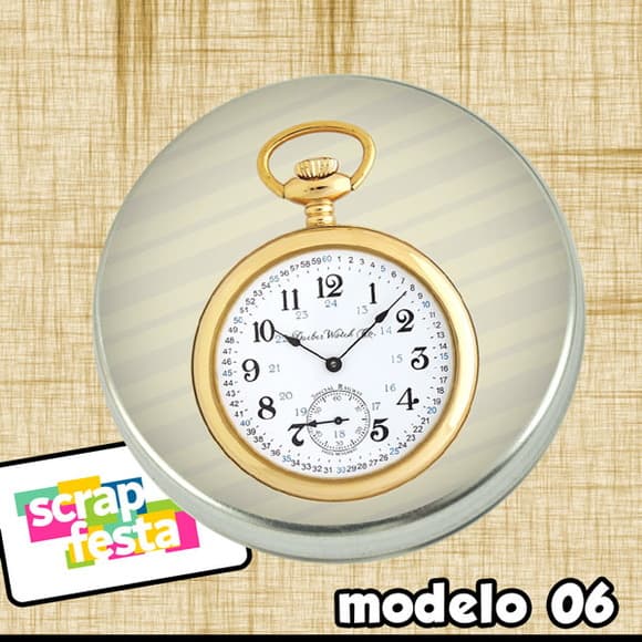Latinhas Personalizadas Relógio
