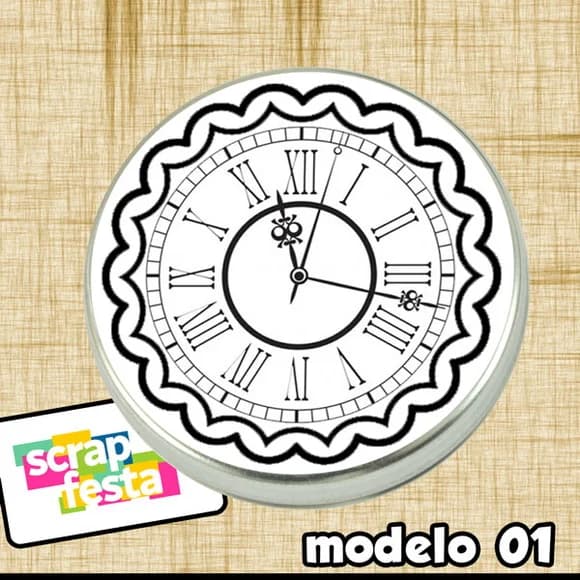 Latinhas Personalizadas Relógio
