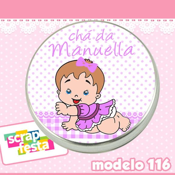 Lembrancinhas de Chá de Bebê Latinhas