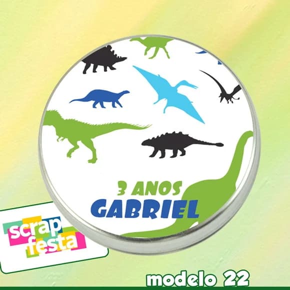 Latinhas Personalizada Festa Dinossauro