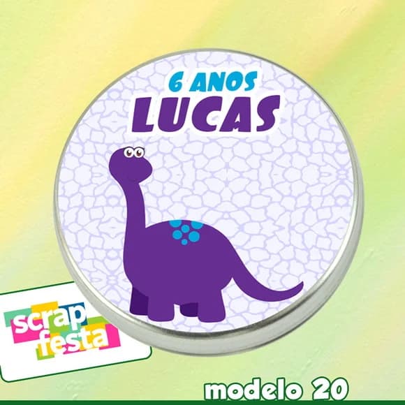 Latinhas Personalizada Festa Dinossauro