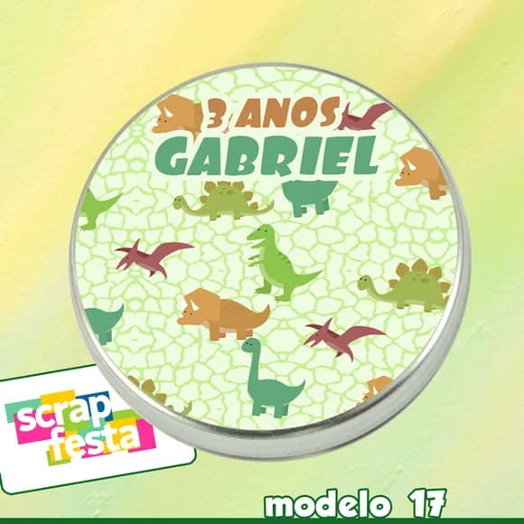 Latinhas Personalizada Festa Dinossauro