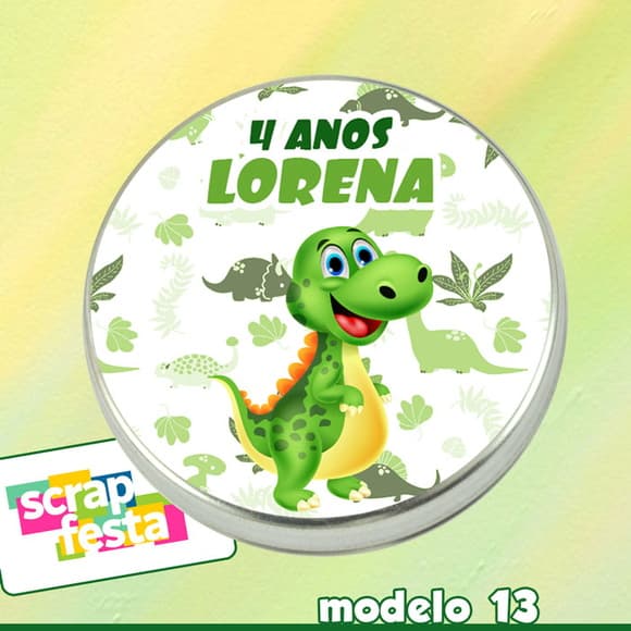 Latinhas Personalizada Festa Dinossauro