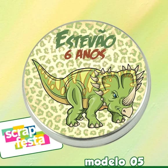 Latinhas Personalizada Festa Dinossauro