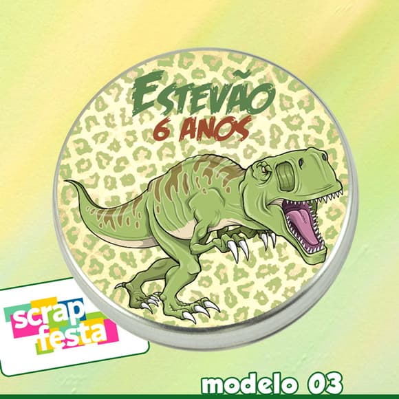 Latinhas Personalizada Festa Dinossauro