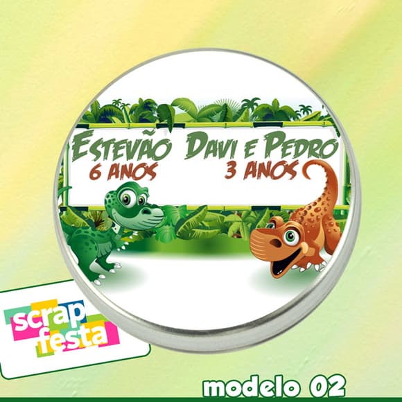 Latinhas Personalizada Festa Dinossauro