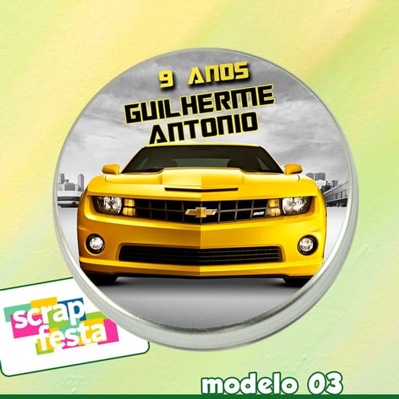 Latinhas Lembrancinhas 5x1 Carros