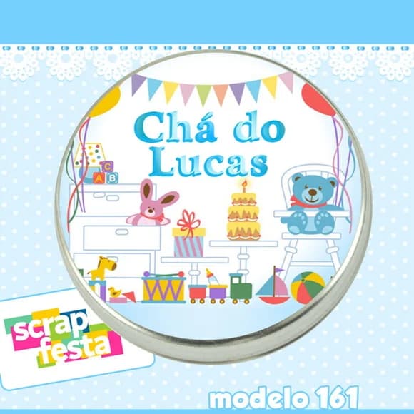 Lembrancinhas de Chá de Bebê Latinhas