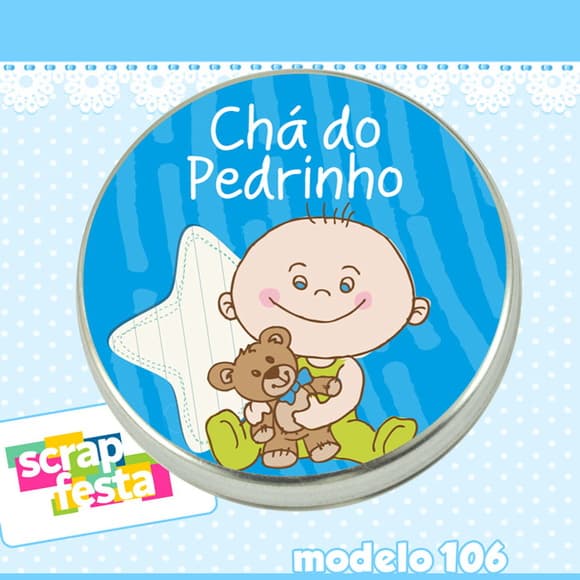 Lembrancinhas de Chá de Bebê Latinhas