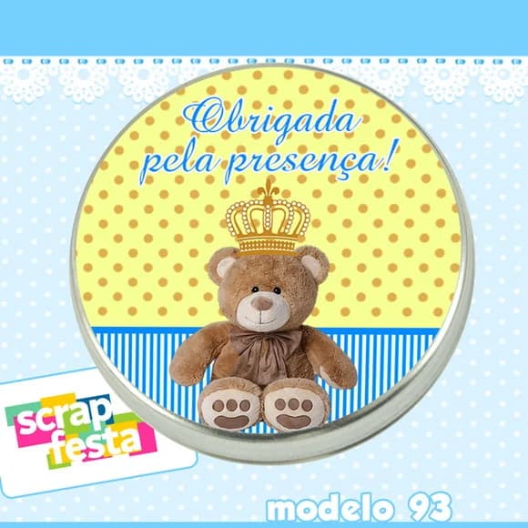 Lembrancinhas de Chá de Bebê Latinhas