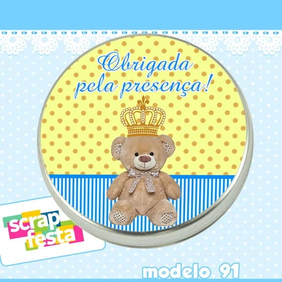 Lembrancinhas de Chá de Bebê Latinhas