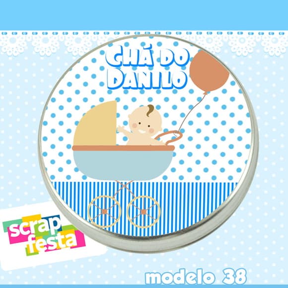 Lembrancinhas de Chá de Bebê Latinhas