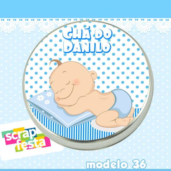 Lembrancinhas de Chá de Bebê Latinhas
