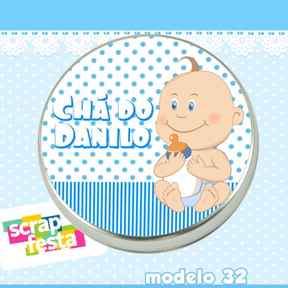 Lembrancinhas de Chá de Bebê Latinhas