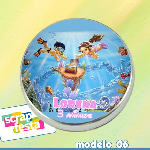Latinhas Personalizadas Fundo do Mar