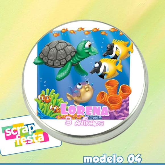 Latinhas Personalizadas Fundo do Mar