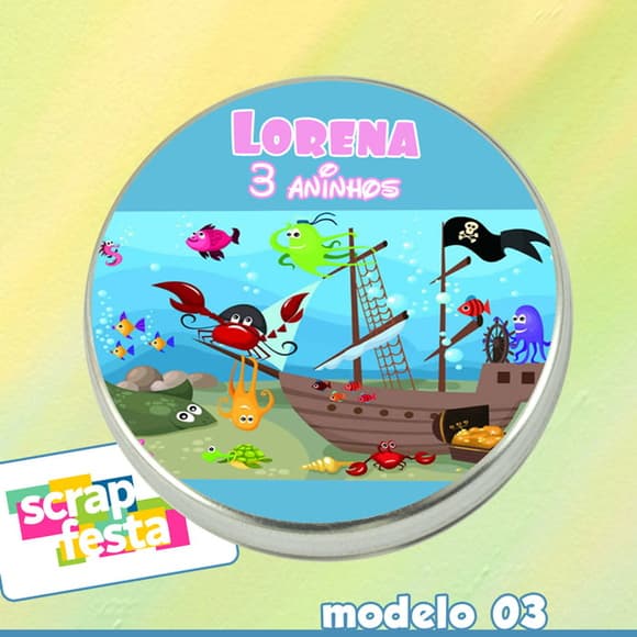 Latinhas Personalizadas Fundo do Mar