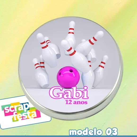 Latinhas Personalizadas Boliche