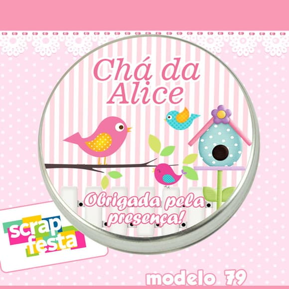 Lembrancinhas de Chá de Bebê Latinhas