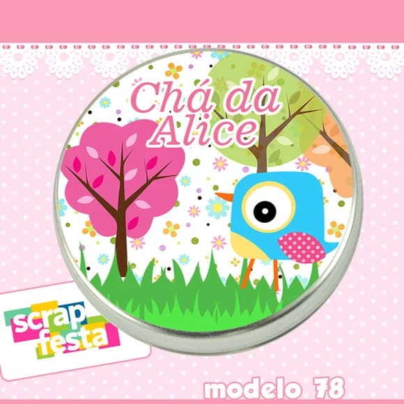Lembrancinhas de Chá de Bebê Latinhas