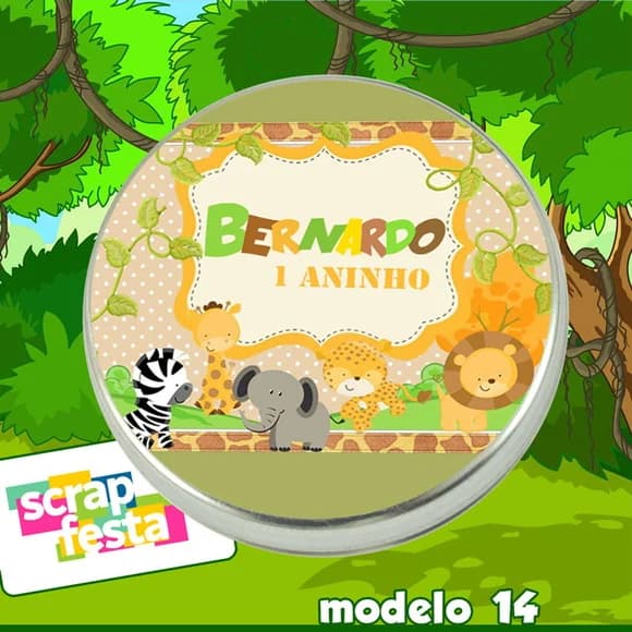 Latinhas 5x1 Festa Safari