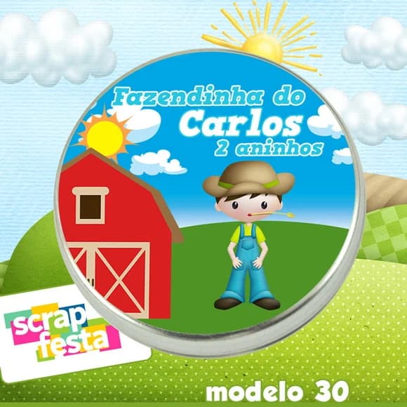 Latinhas Personalizadas Festa Fazendinha