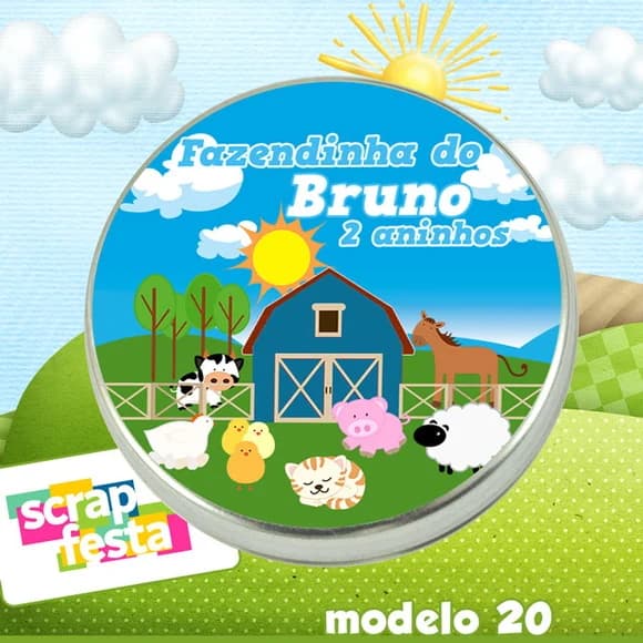 Latinhas Personalizadas Festa Fazendinha