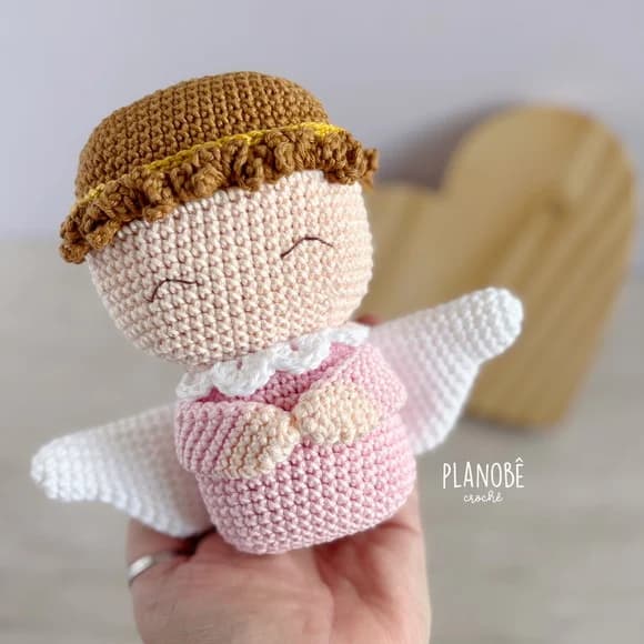 Anjinho Rosa Amigurumi
