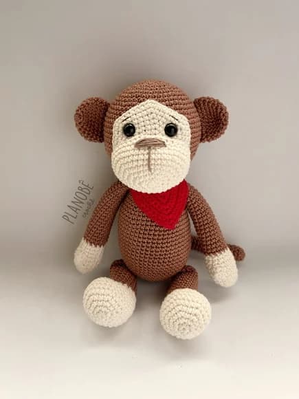 Macaco Bob Amigurumi