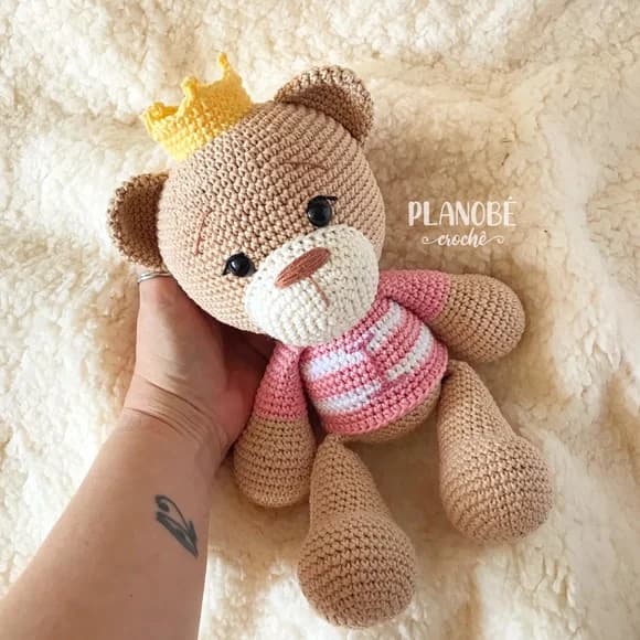 Ursinha princesa Lilly - Amigurumi