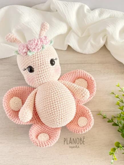 Borboleta Bibi Amigurumi Crochê