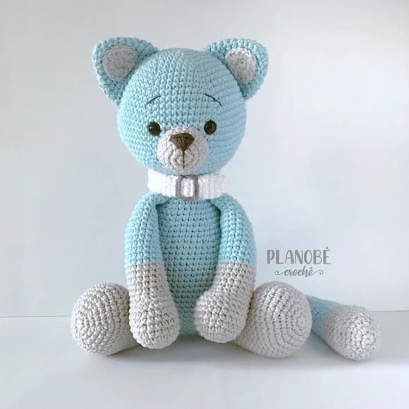 Gato Azul Amigurumi