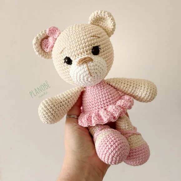 Ursinha Bailarina - Amigurumi