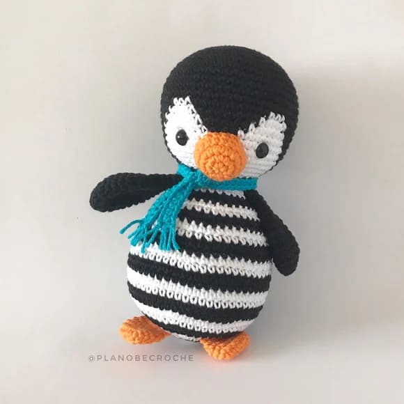 Pinguim Preto Amigurumi