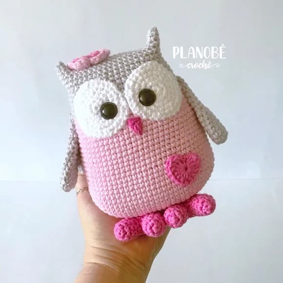 Coruja Mamãe - Amigurumi