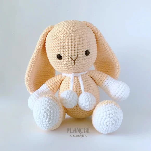 Coelho Bicolor - Amigurumi