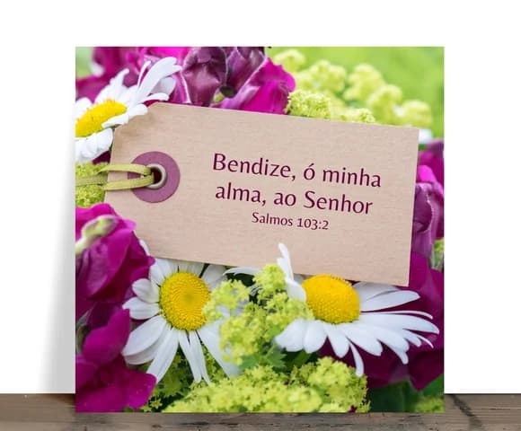 Azulejo Decorativo Bendize Ó Minha Alma Salmo 103