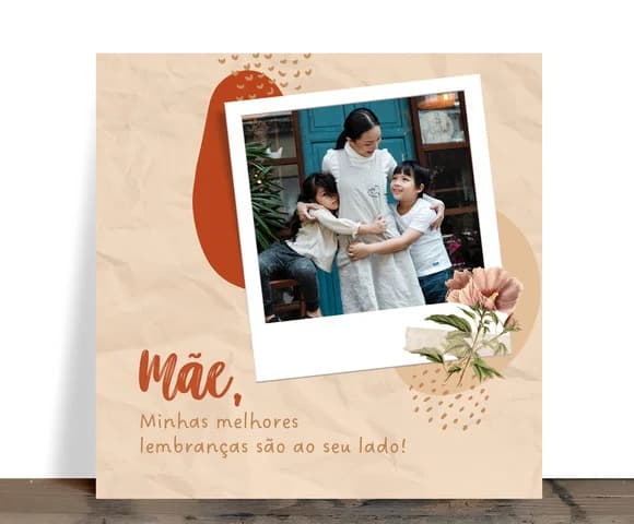 Azulejo Personalizado Mãe Melhores Lembranças com Foto
