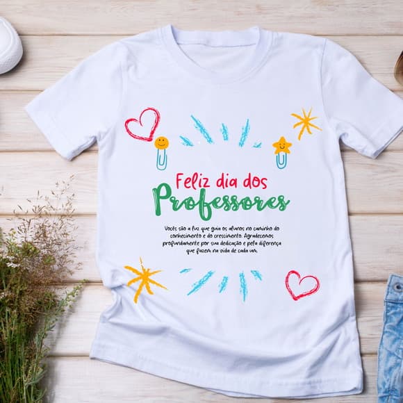 Camiseta Feliz Dia dos Professores