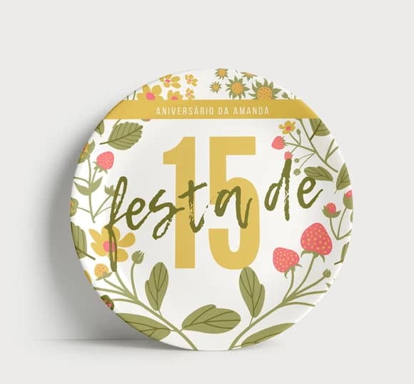 Prato Decorativo 15 Anos Personalizado: Uma Lembrança Inesq